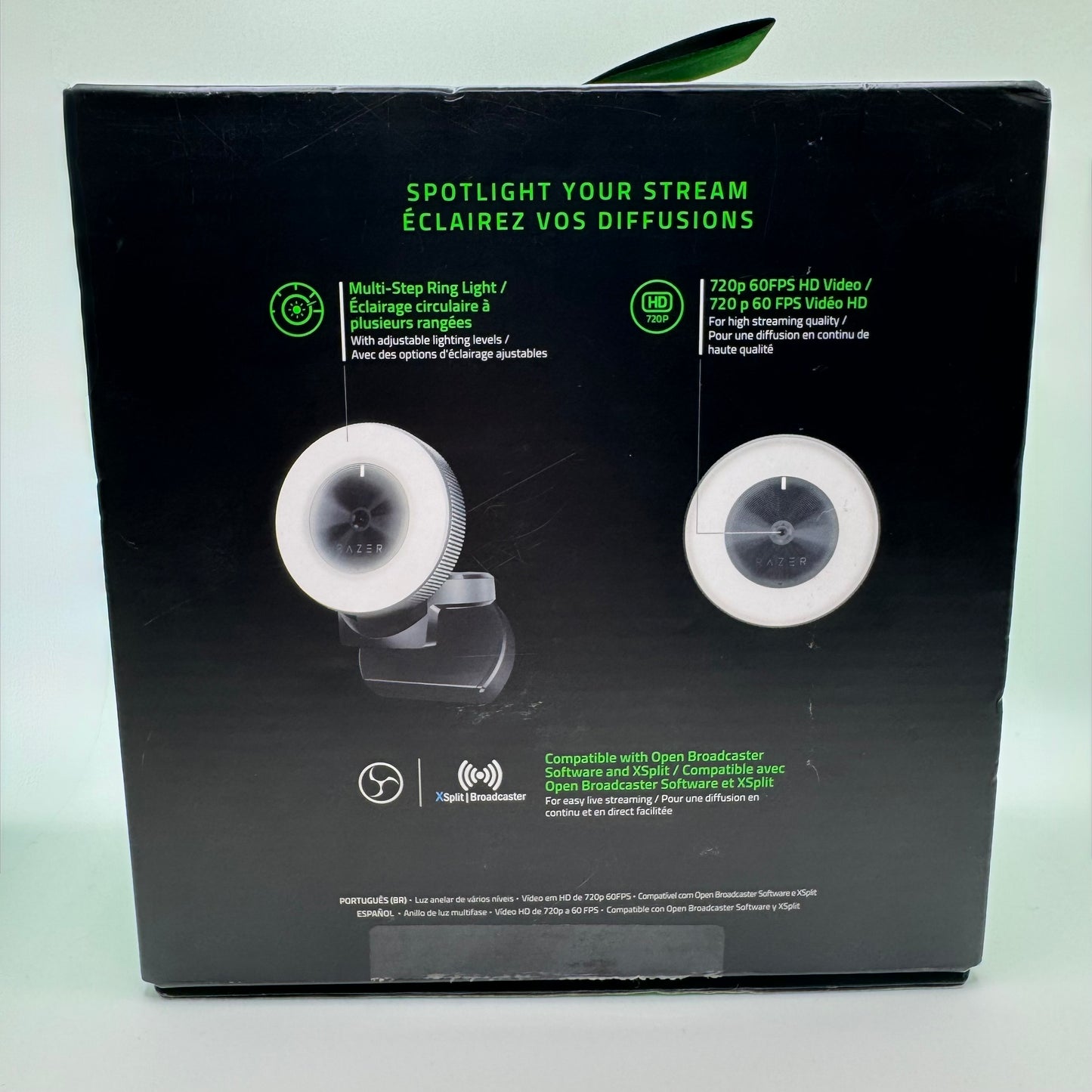 Razer Kiyo Broadcasting Camera With Illumination RZ19-0232