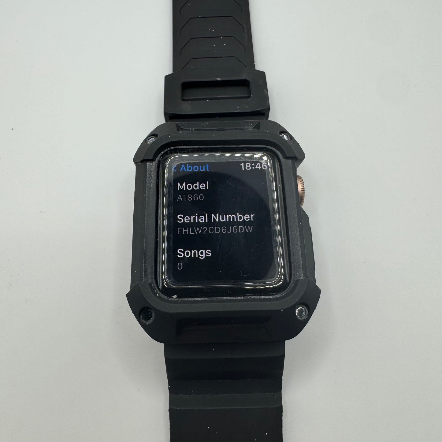 Unlocked Apple Watch Series 3 38MM Gold Aluminum Black Sport Band