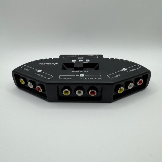 Fosmon 3-Way Composite AV Audio Video RCA Splitter