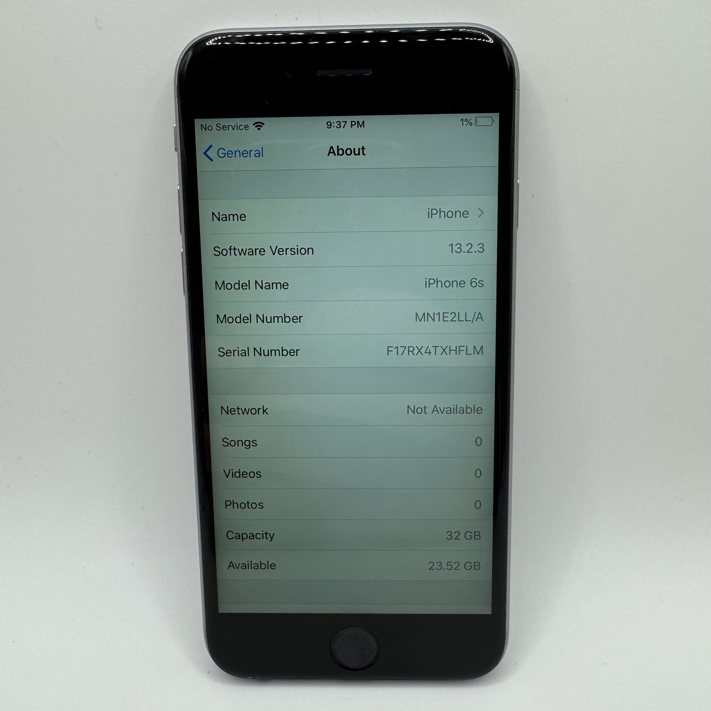 Unlocked Apple iPhone 6S 32GB Space Gray MN1E2LL/A Service Battery