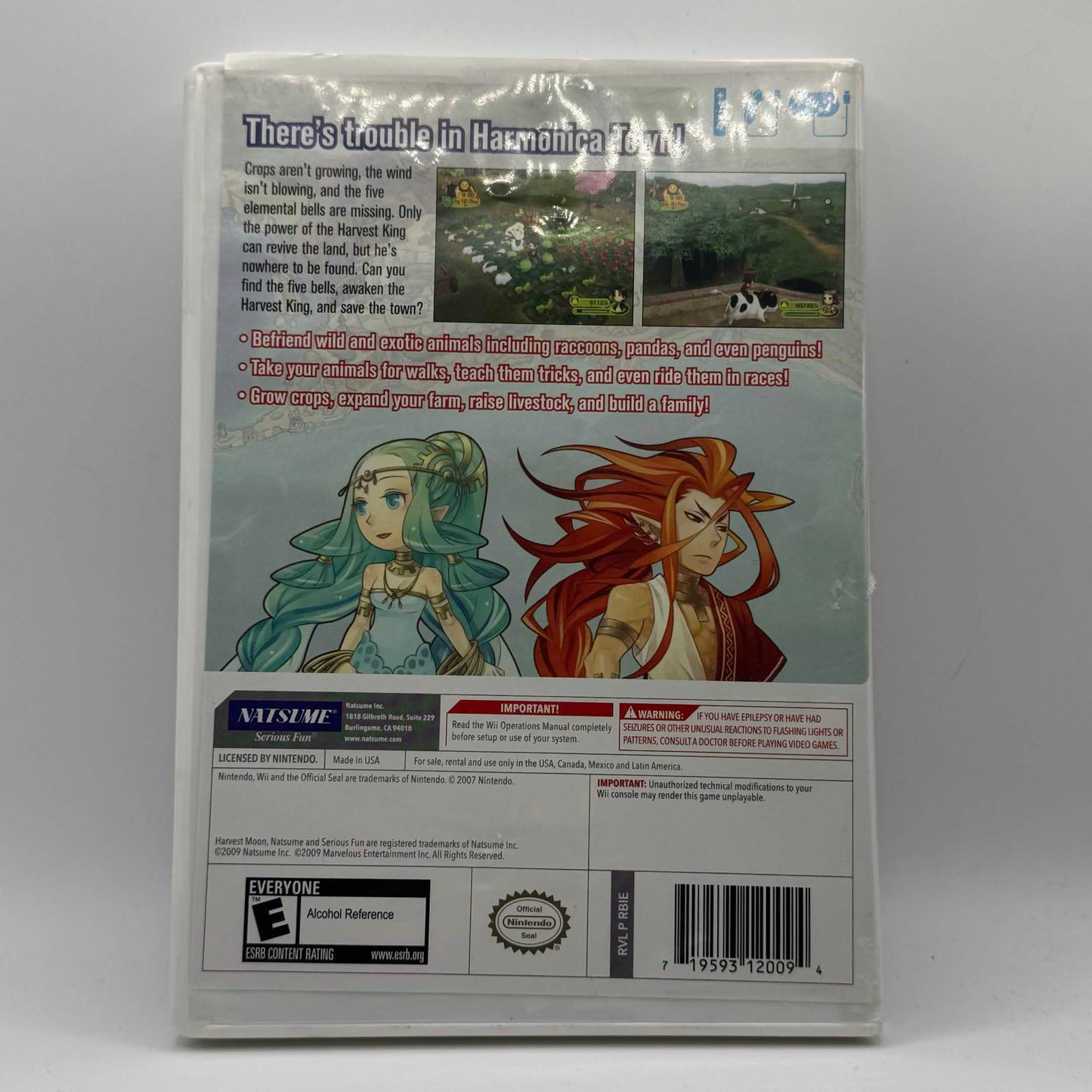 Harvest Moon: Animal Parade (Nintendo Wii, 2009) Case Only