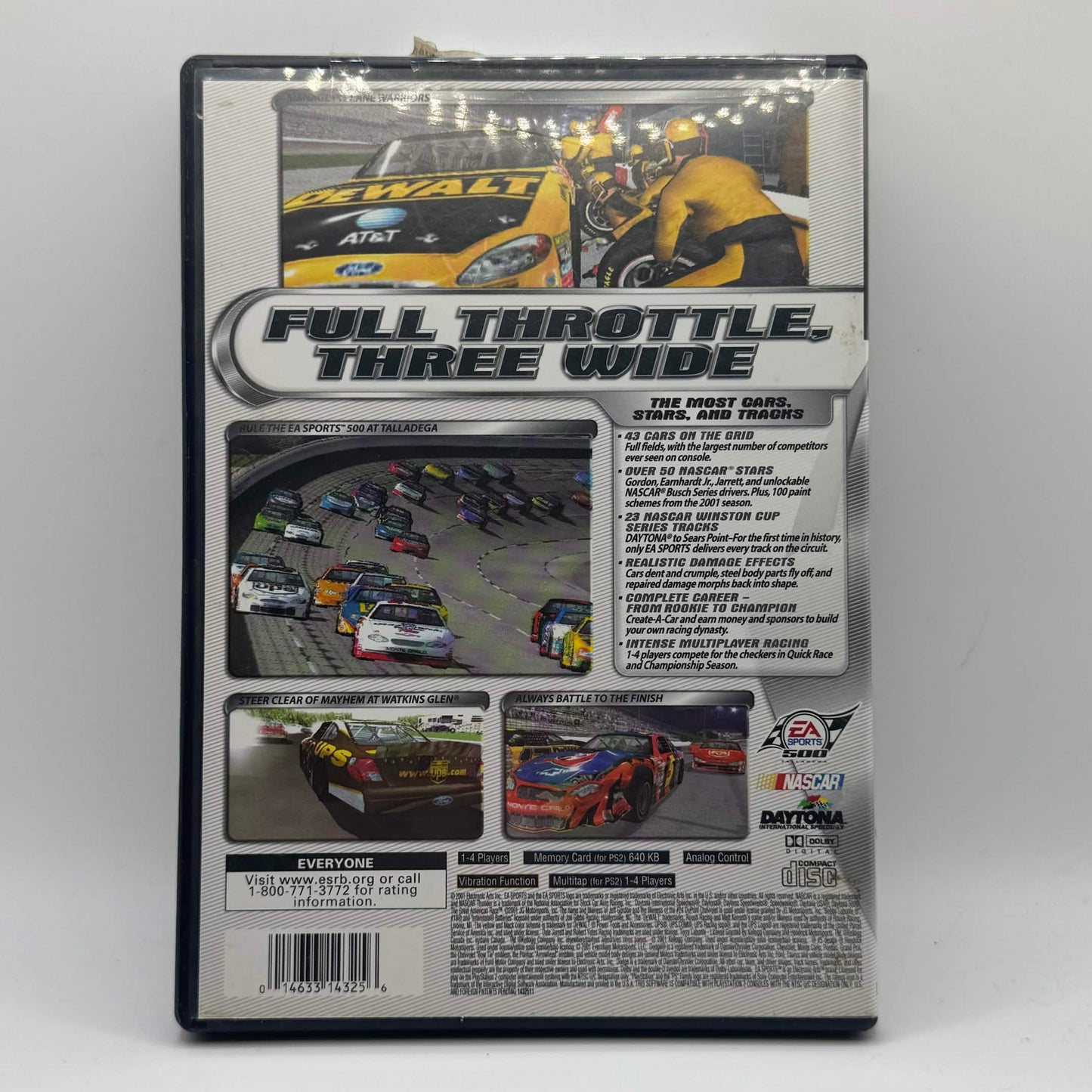 NASCAR Thunder 2002 (Playstation 2, 2001) Case & Manual Only