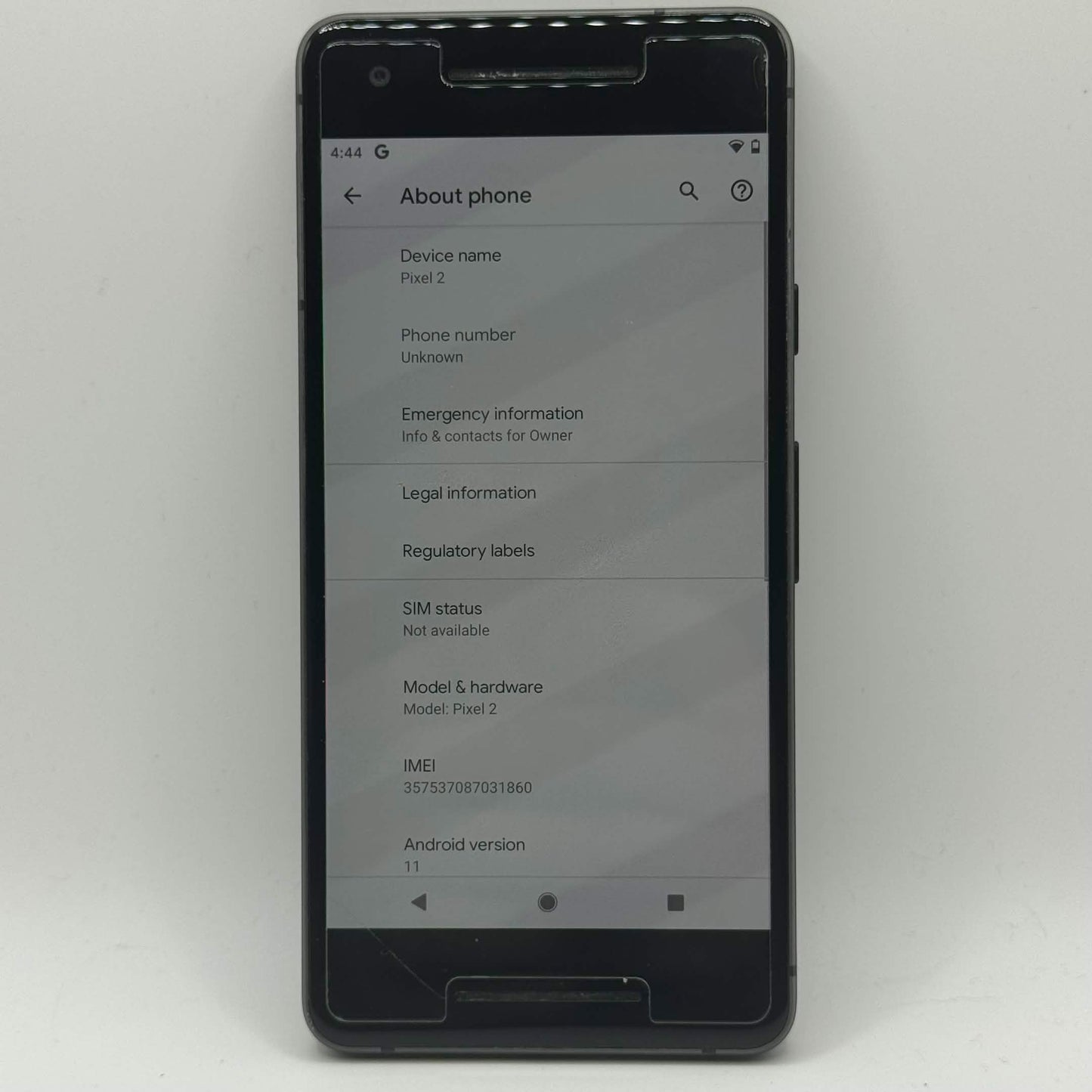 Unlocked Google Pixel 2 128GB Charcoal G011A